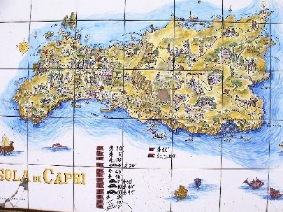 Karte von Capri